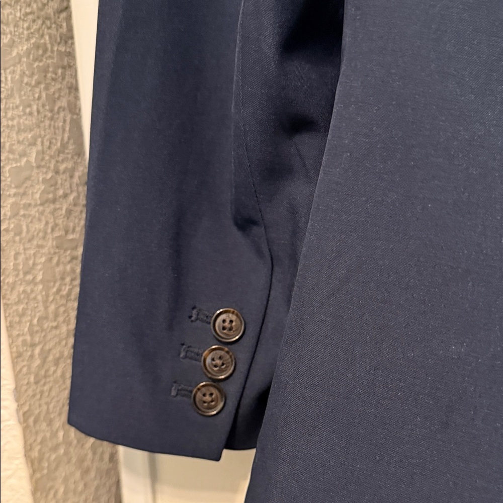 Banana Republic Dark Blue Women's Blazer Minimalist Classy with Lining Size 12 - Picture 9 of 13